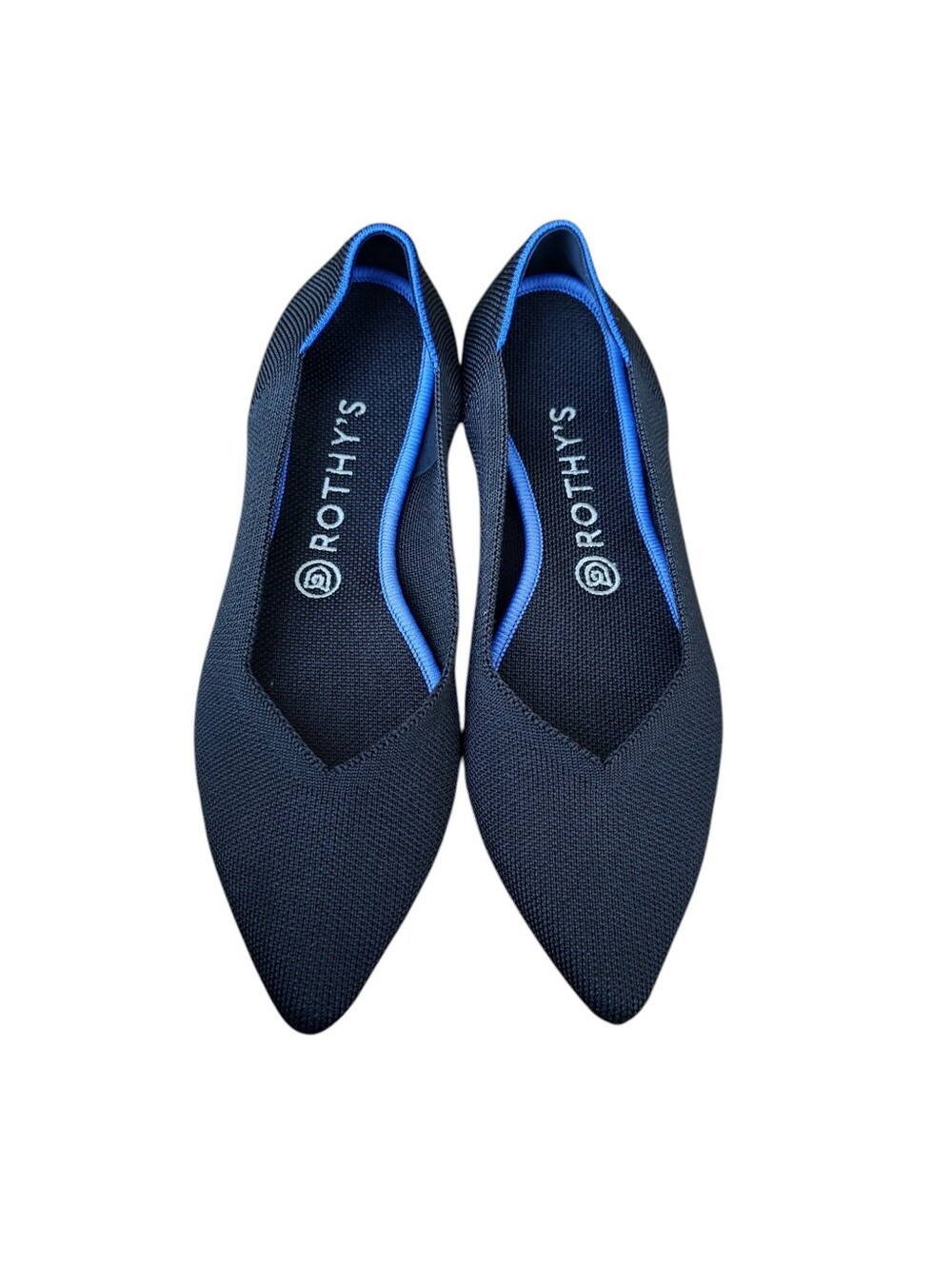 Rothy's Black Pointed Knit Flats